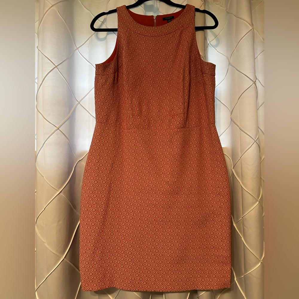 Ann Taylor Floral Geo A Line Dress